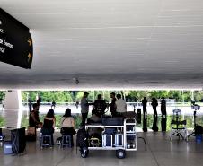 Com apoio da PrFilm Commission, longa-metragem tem set de gravações no Museu Oscar Niemeyer Foto: Anderson Tozato/SEEC-PR