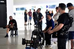 Com apoio da PrFilm Commission, longa-metragem tem set de gravações no Museu Oscar Niemeyer Foto: Anderson Tozato/SEEC-PR